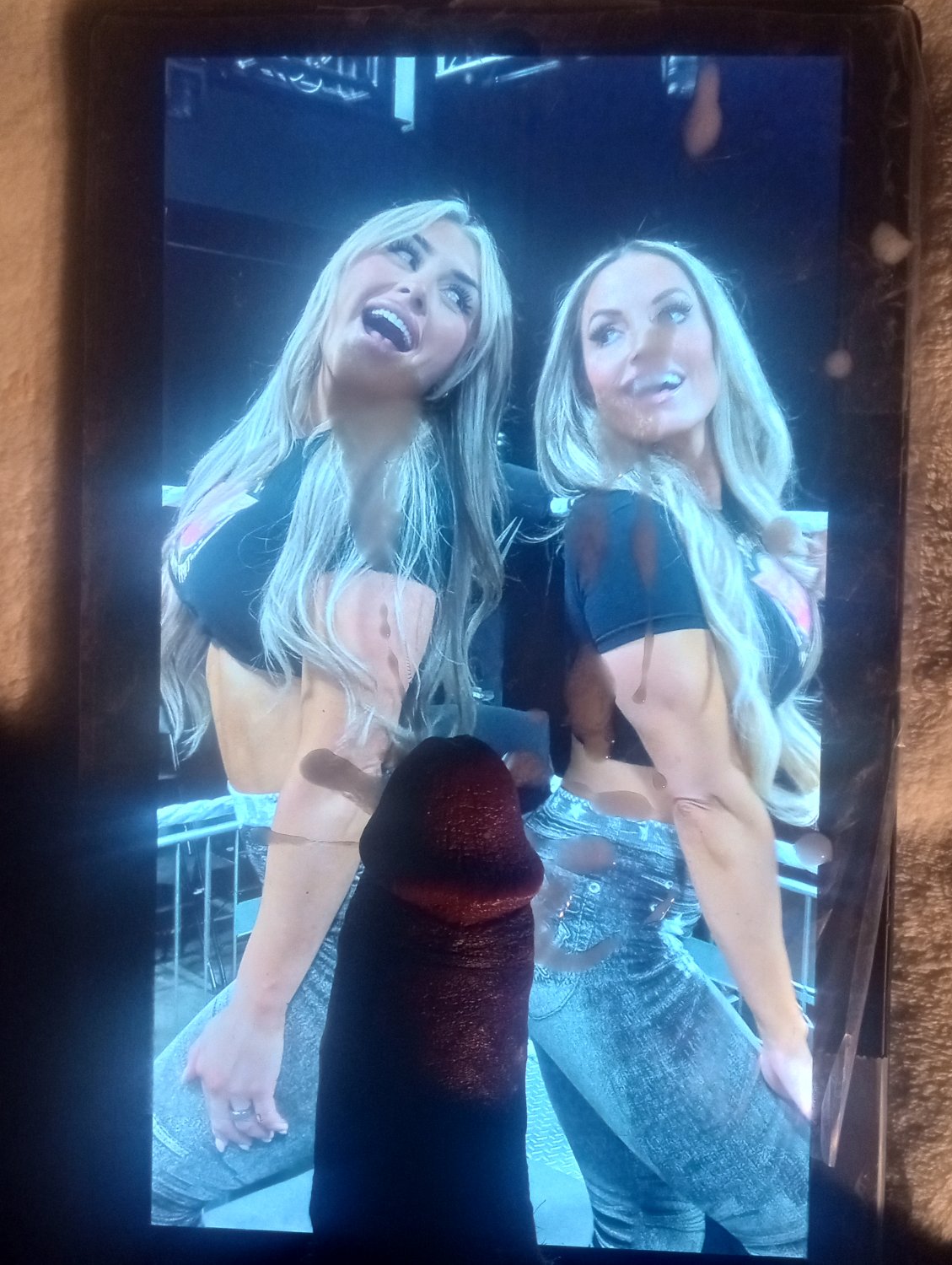 Trish stratus and Tiffany Stratton cum tribute🤤💦💦#1 #dTF3K3pj