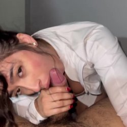 Request: Horny cumslut takes cock, cums on her toys