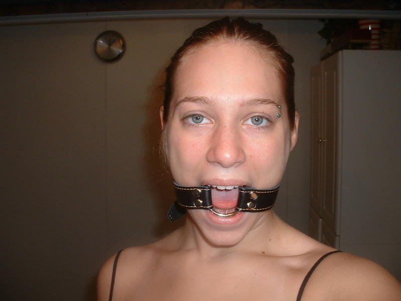 Submissive Redhead with massive jugs poses with her ball gag #G5gQXIxU