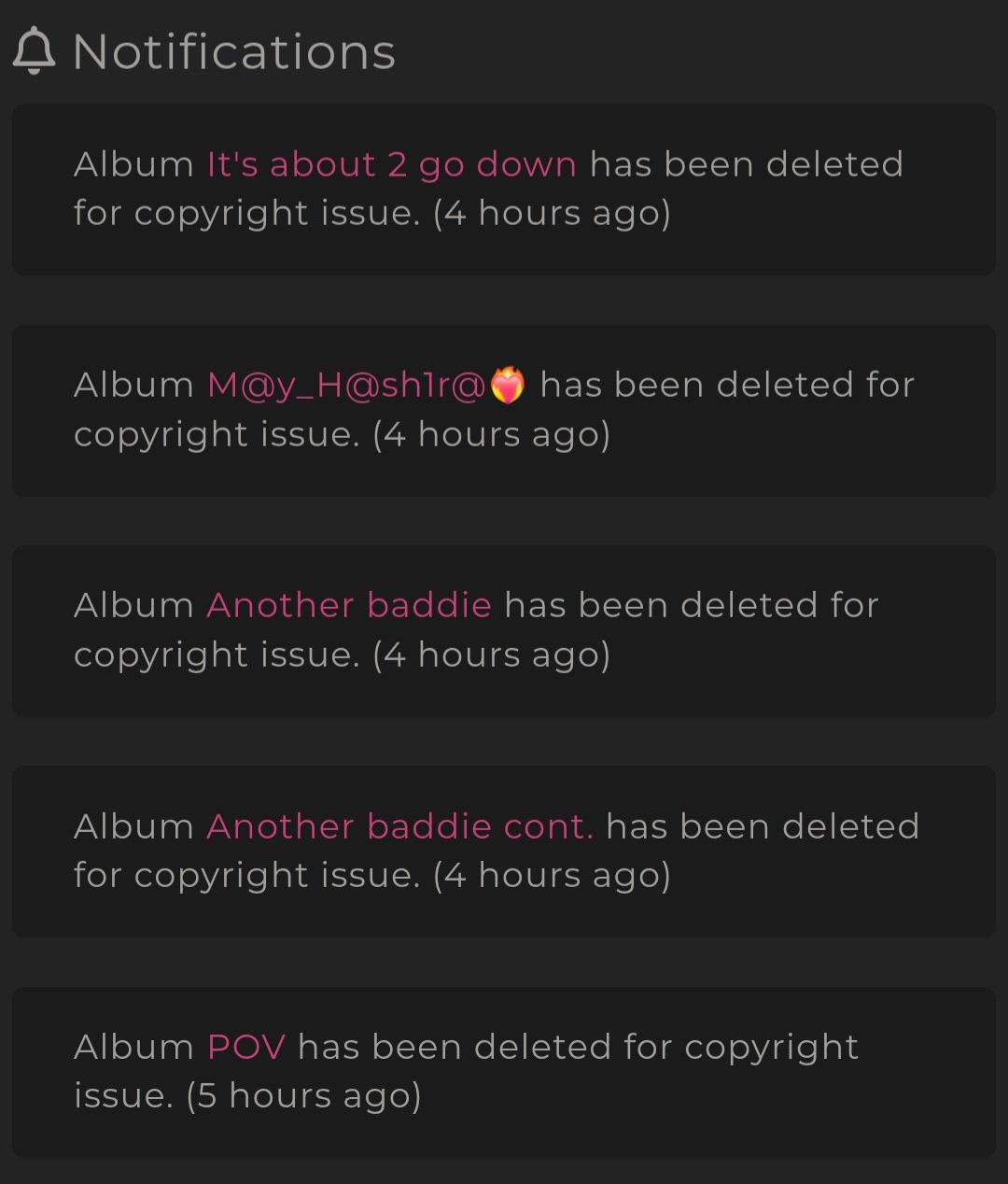Albums lost😑 #h3obgAEX