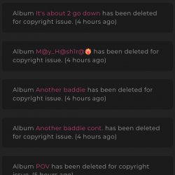 Albums lost😑
