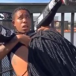 cuaght pussy sucking her friend in public