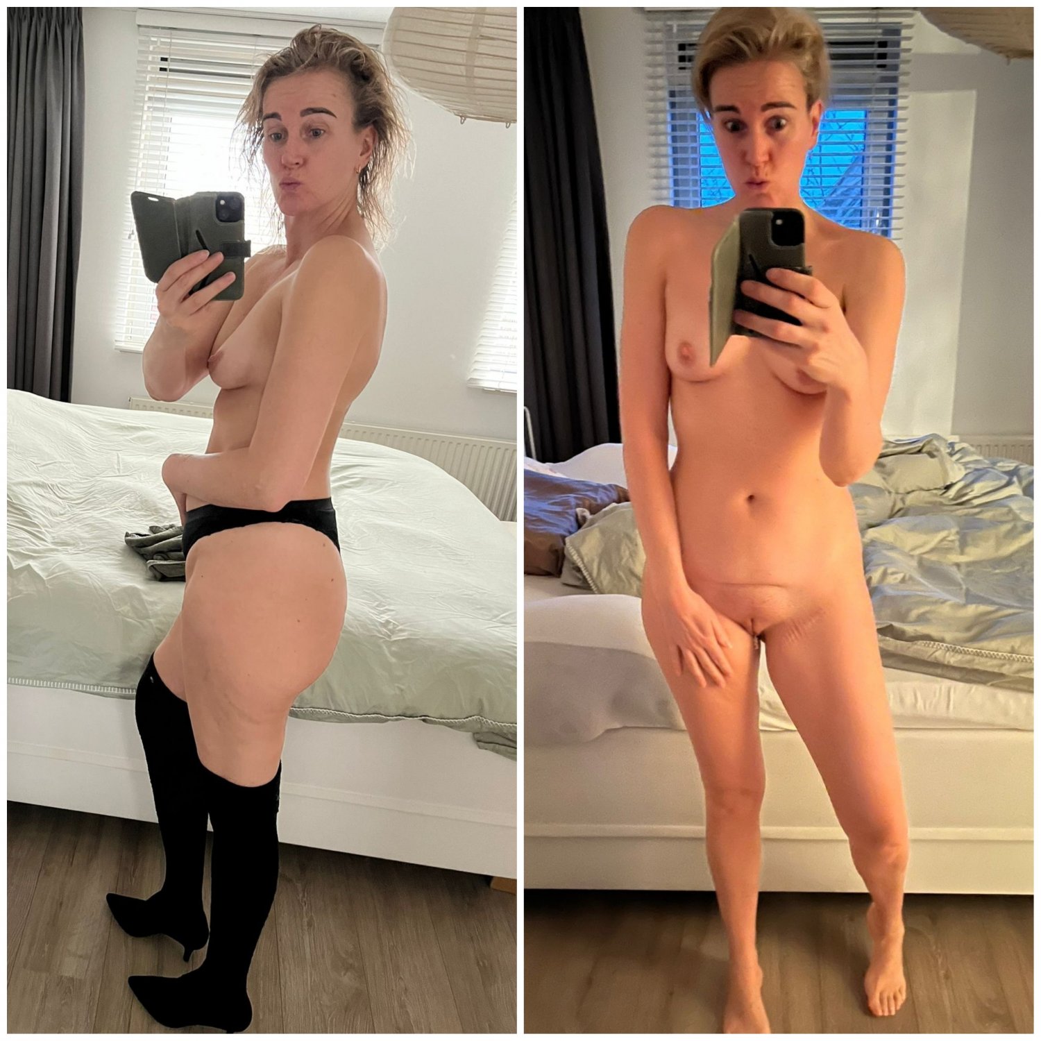 Milf Lena dressed undressed selfies #MKEV1dSt
