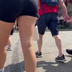 Creeping at theme park