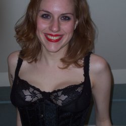 Redhead girlfriend with soft tits loves to suck dick