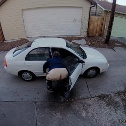 Bitchy women had to pull over to piss cctv