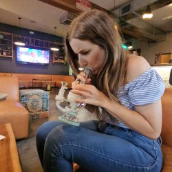 Smoking the weed