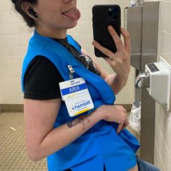 My Walmart coworker loves flashing in public