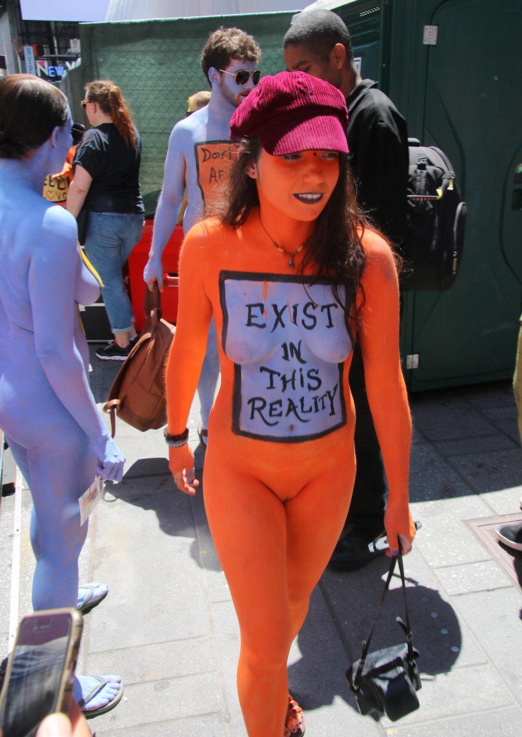 Pretty Nudist New Yorker Body Paint #S0n92Ri7
