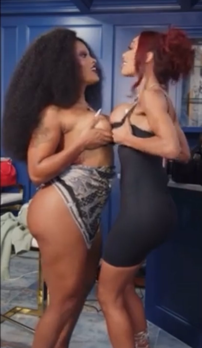 Erica and Joseline Rubbing Titties #W6HXo13W
