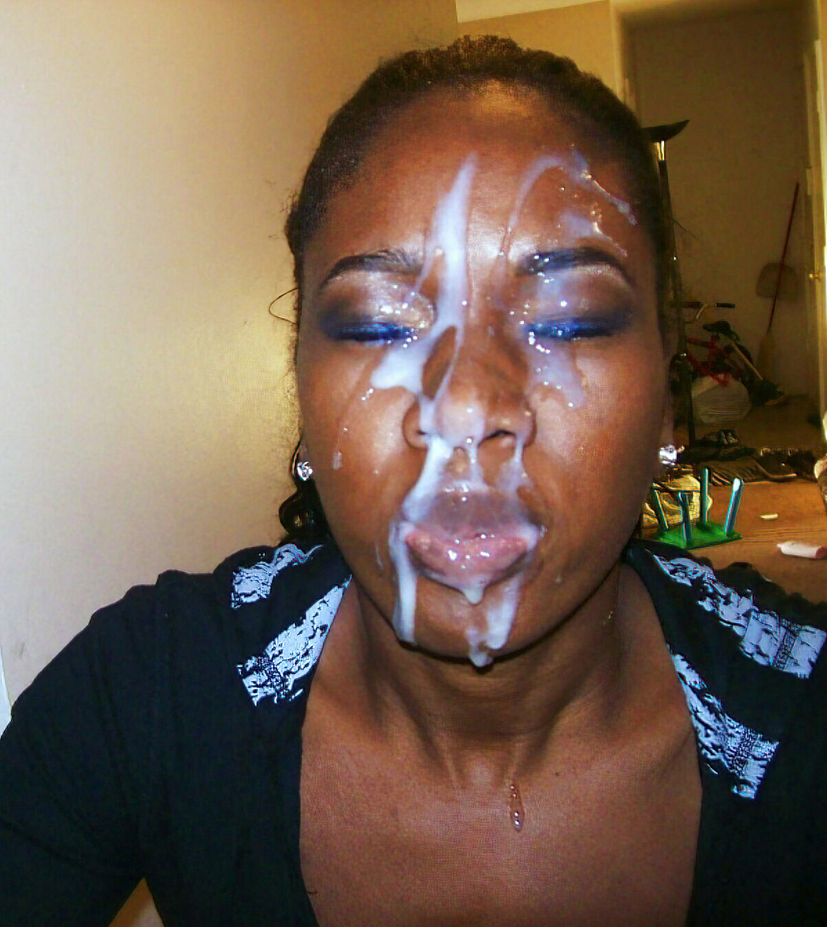 Cum blasted ebony faces #WALWG1fi