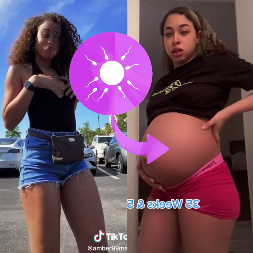pregnant ebony tiktoker transition before and after #y2UyeBUb