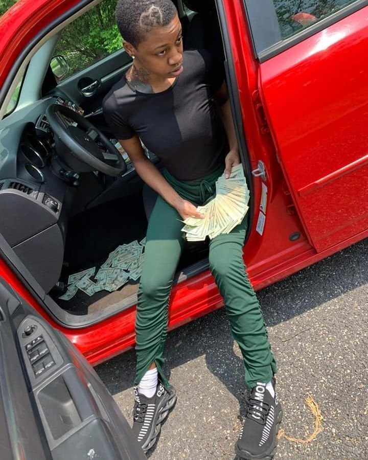 Black Dark skin Tattoo Short Hair Tomboy Lil Booty #yIdEFabu