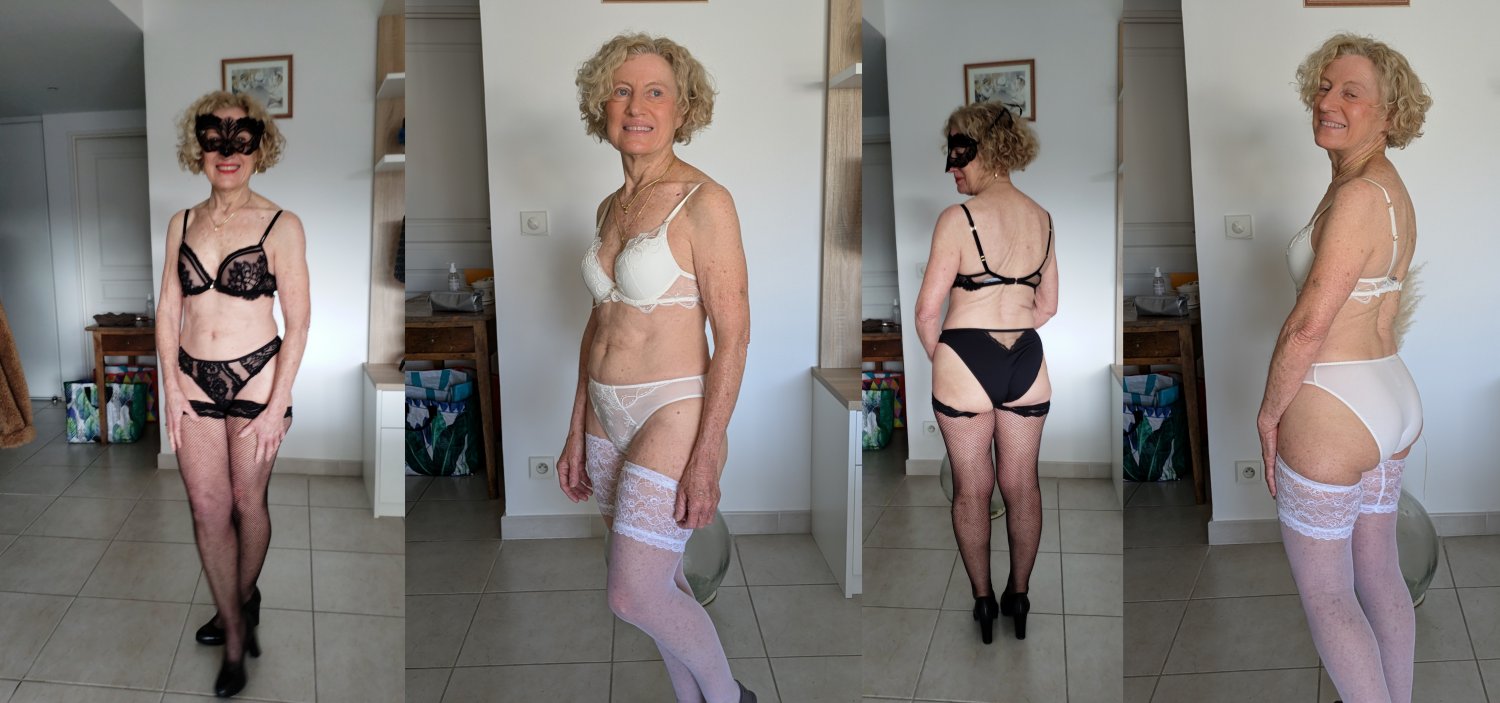 Black or white ? Granny nurse Solange agrees to pose #Z4aOilpJ