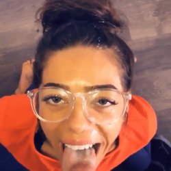 Facial for my girl in glasses