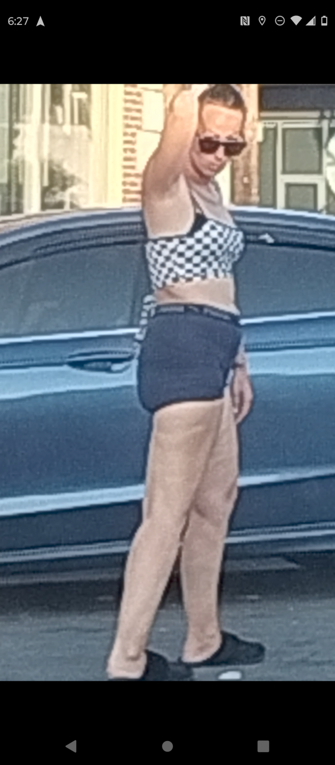 slutty girl walks around and shows off her beautiful ass. u know she wanted it to be seen and even p #5ypOdTEj