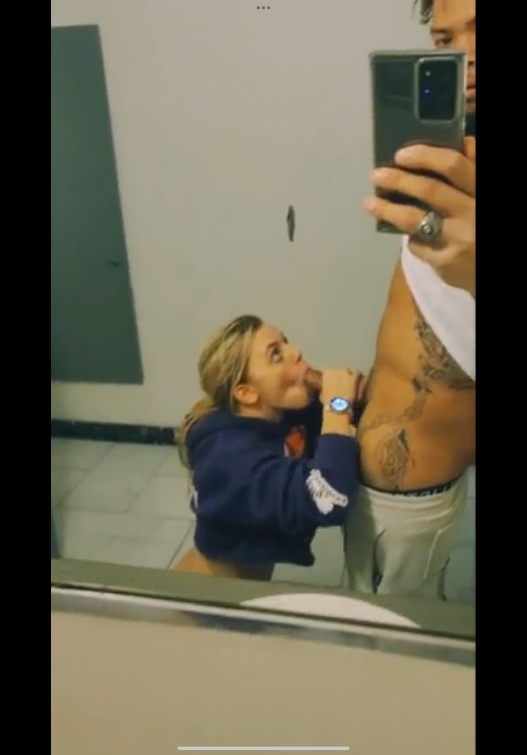 Blonde Chick Fucking BBC in Public Restroom #BocFVTIn