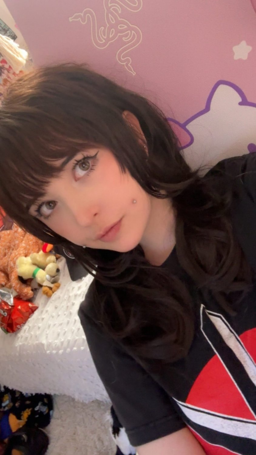 Tongue Out Tiktok Egirl Slut -Skinny Alt Emo Cum Whore #c7Vf9J02
