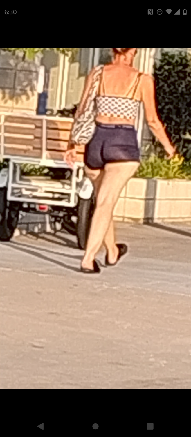 slutty girl walks around and shows off her beautiful ass. u know she wanted it to be seen and even p #csnls0Pn