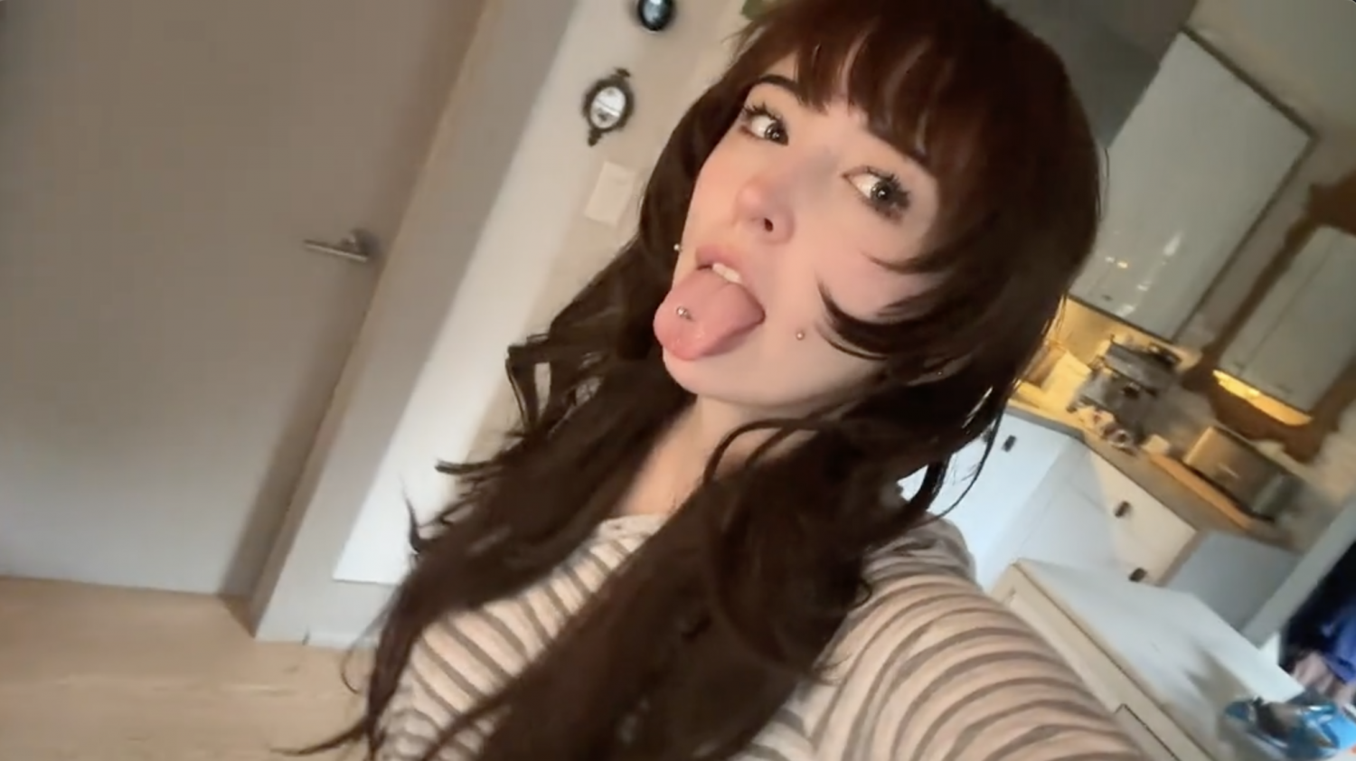 Tongue Out Tiktok Egirl Slut -Skinny Alt Emo Cum Whore #i3wNgOC3