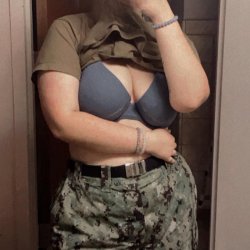Navy girl stripped