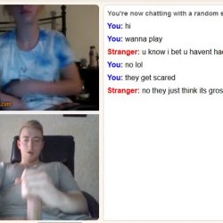 Omegle – Cute teen flashes her perfect tits
