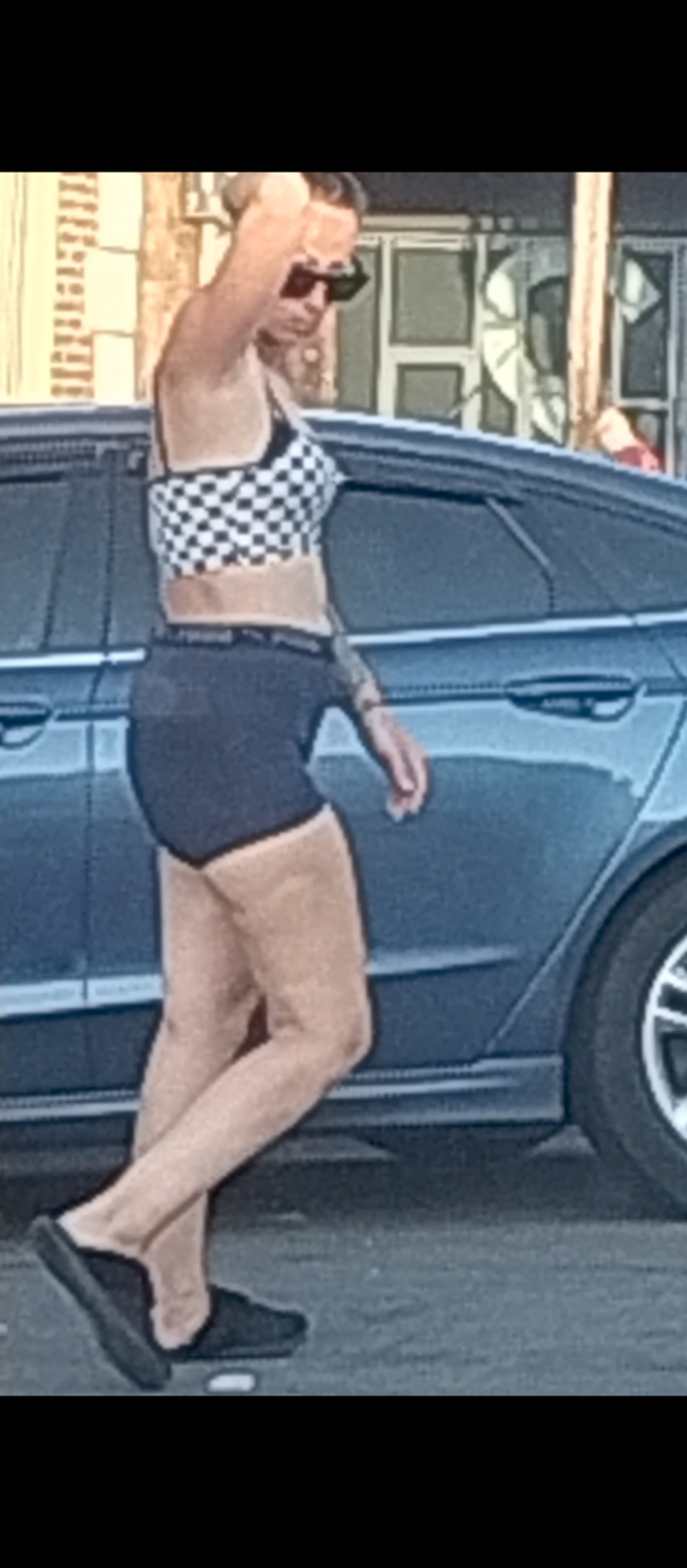 slutty girl walks around and shows off her beautiful ass. u know she wanted it to be seen and even p #Ko3GyVl1