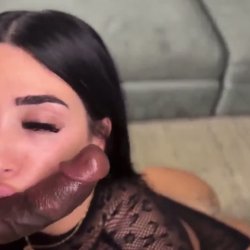 latina slut takes facial