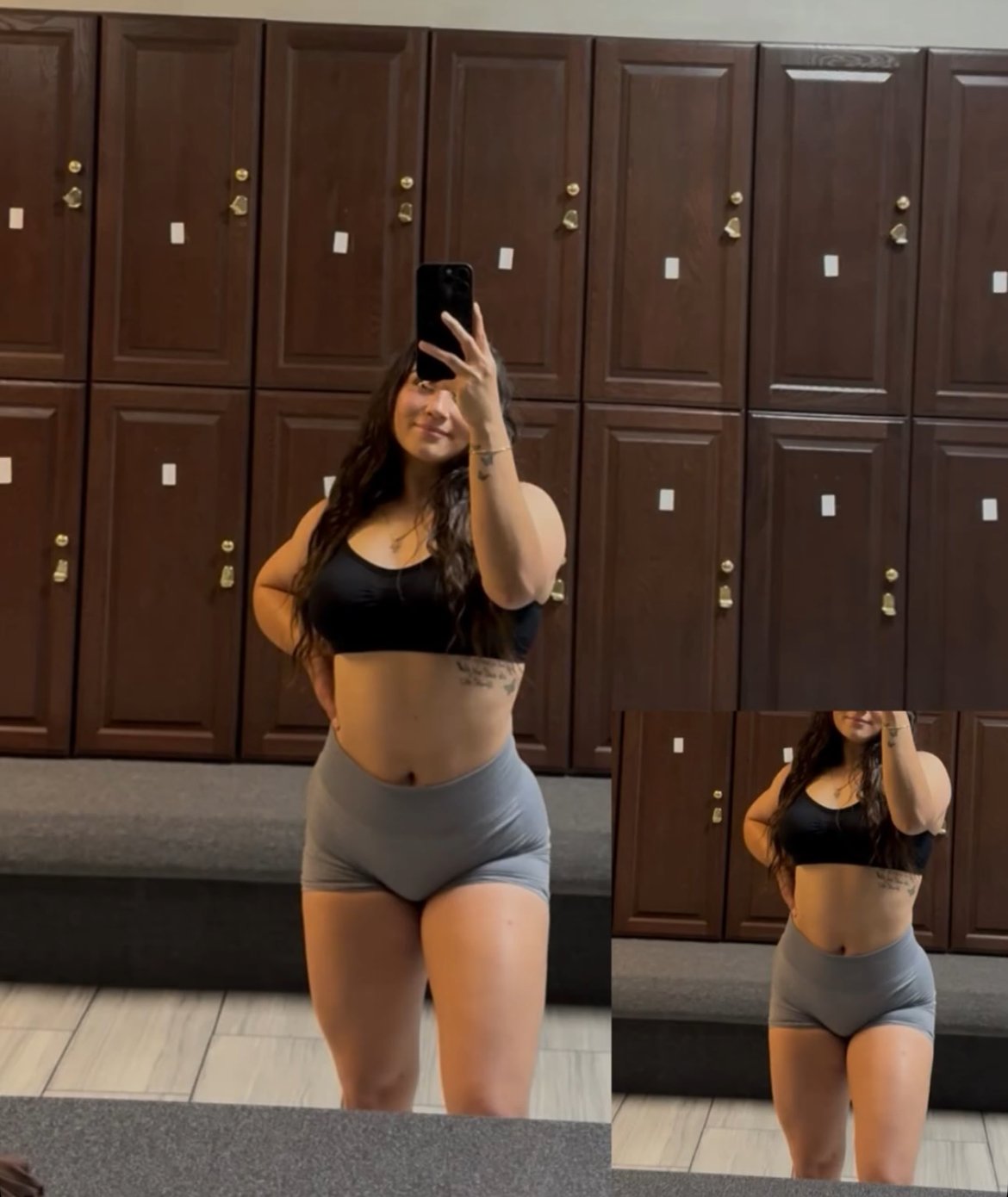 Latina gym slut shows off her fat juicy ass #qh32WRv5